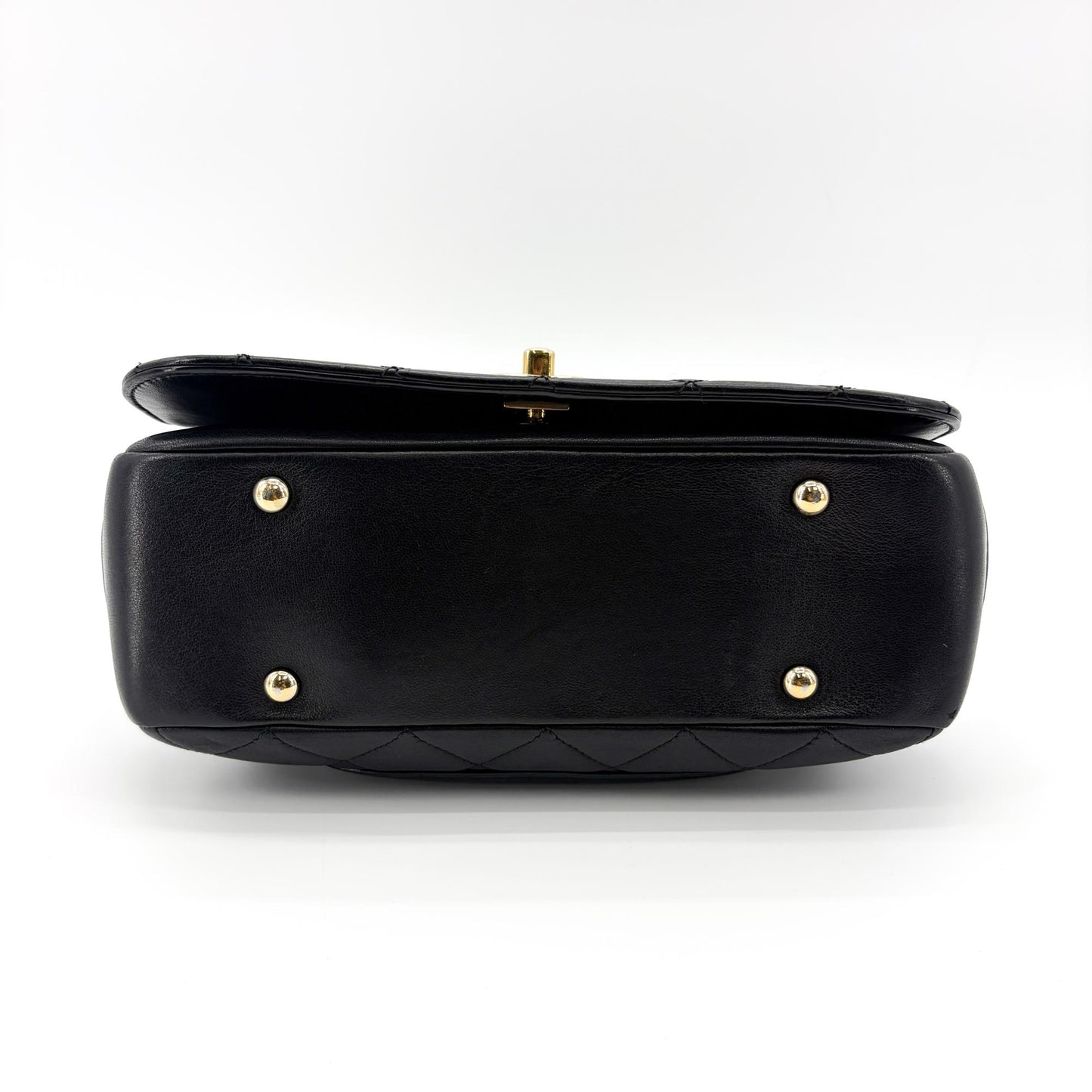 Chanel Small Trendy CC Top Handle Bag Black Gold Hardware
