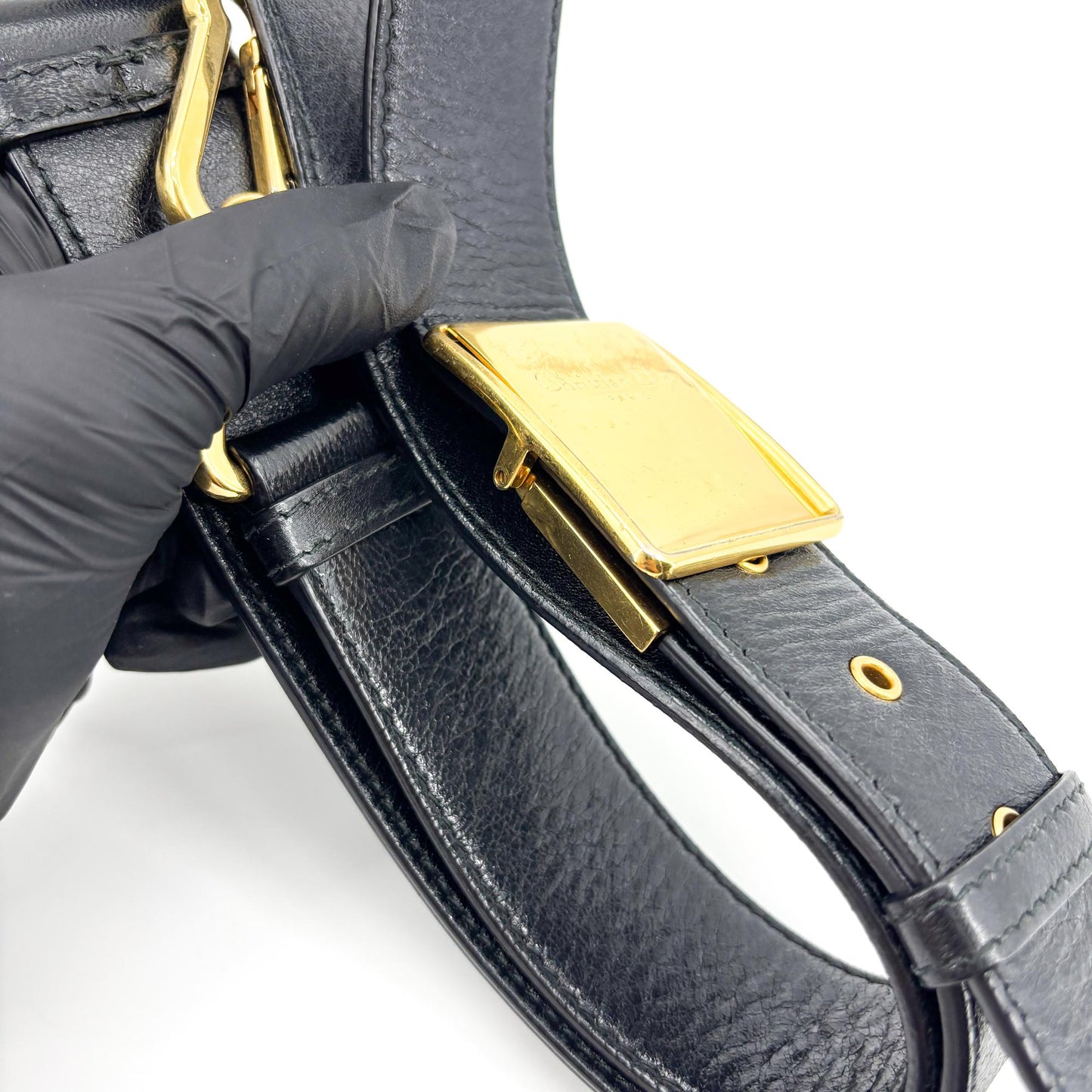 Dior 30 Montaigne Box Bag Black Box Calfskin