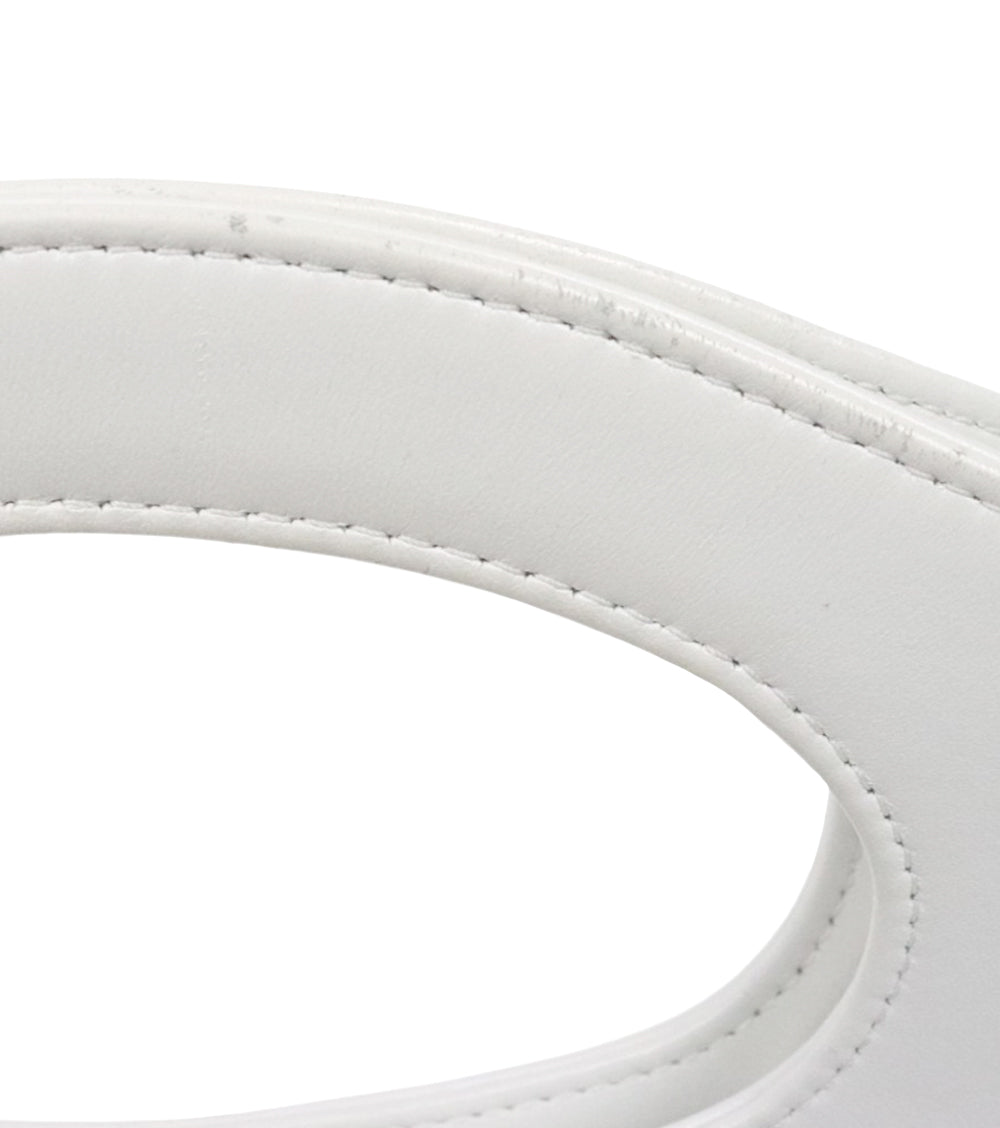 Chanel Large White Metallic Leather 31 Shoulder Bag