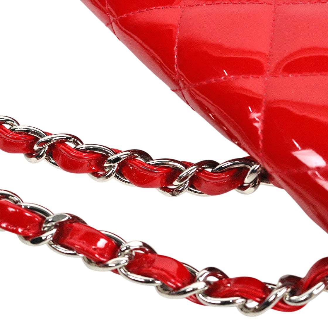 Chanel Red Large Padded Classic Bag, Single Flap