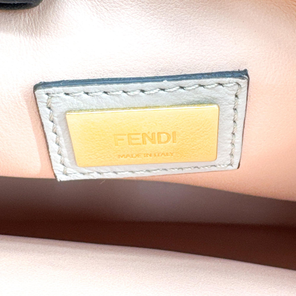 Fendi Petit Toujours Crossbody Tote Bag Grayish Beige