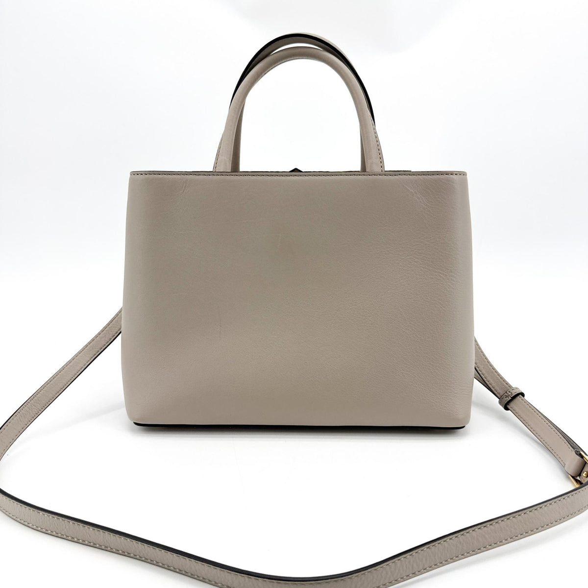 Fendi Petit Toujours Crossbody Tote Bag Grayish Beige