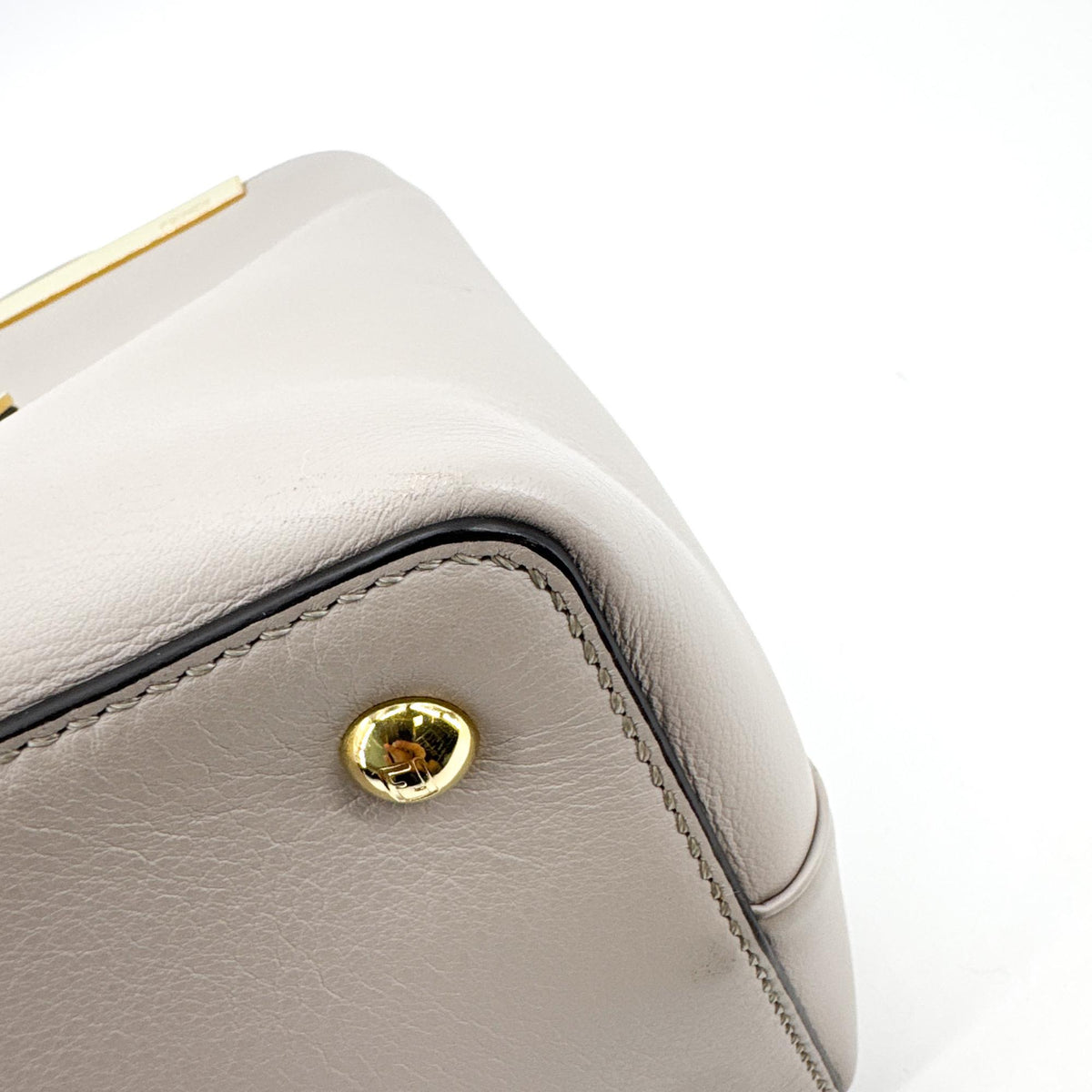 Fendi Petit Toujours Crossbody Tote Bag Grayish Beige