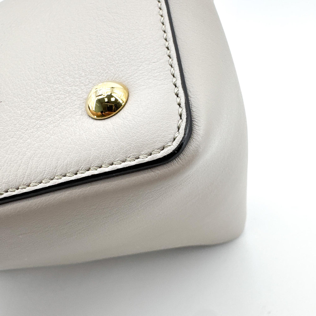 Fendi Petit Toujours Crossbody Tote Bag Grayish Beige