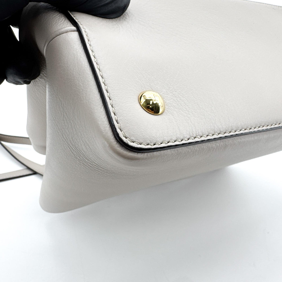 Fendi Petit Toujours Crossbody Tote Bag Grayish Beige