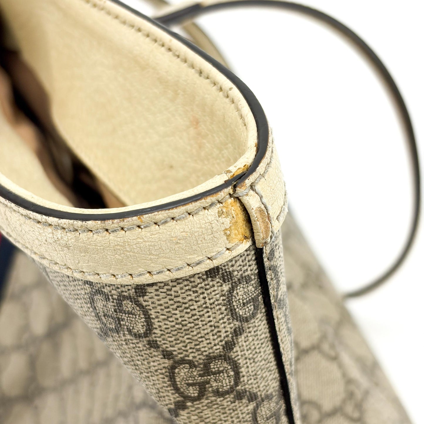 Gucci Ophidia GG Medium Tote Bag White