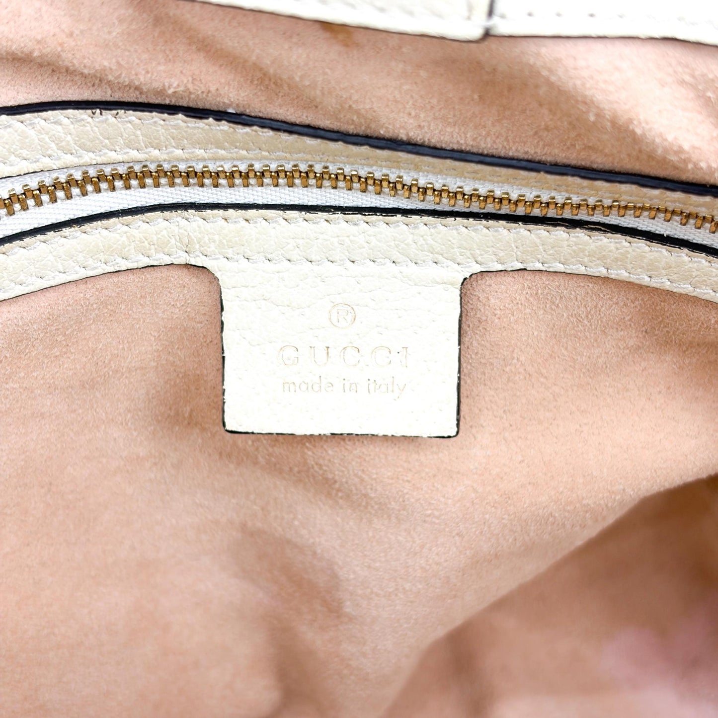 Gucci Ophidia GG Medium Tote Bag White