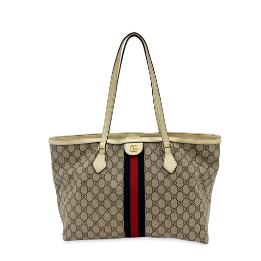 Gucci Ophidia GG Medium Tote Bag White