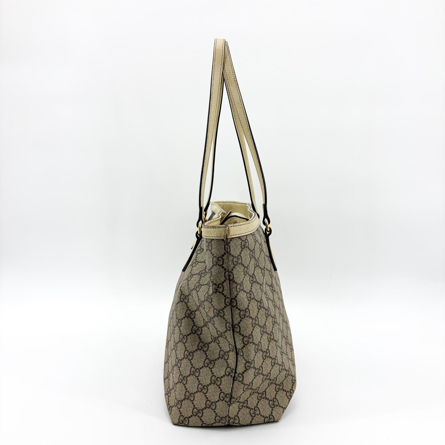 Gucci Ophidia GG Medium Tote Bag White
