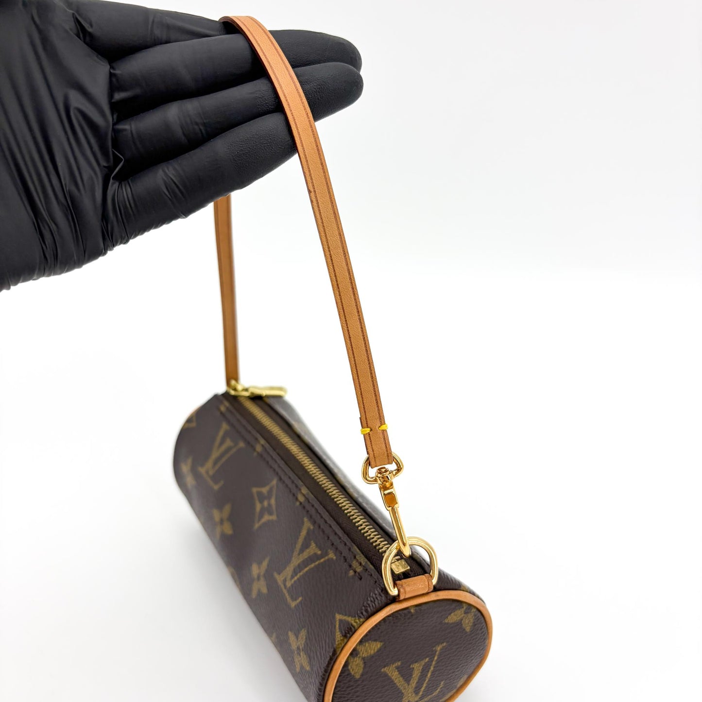 Louis Vuitton Monogram Mini Papillon Shoulder Bag Brown