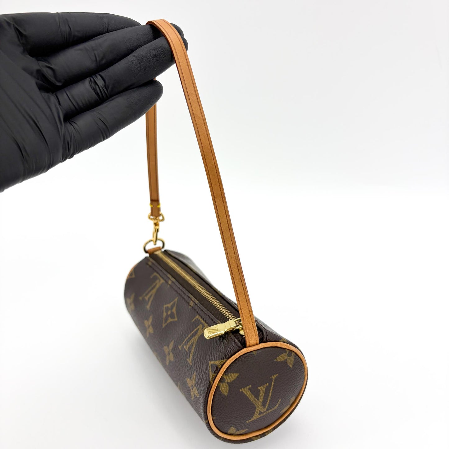 Louis Vuitton Monogram Mini Papillon Shoulder Bag Brown