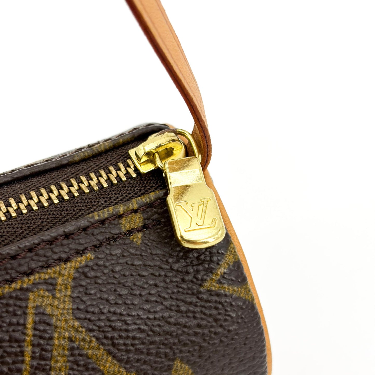 Louis Vuitton Monogram Mini Papillon Shoulder Bag Brown