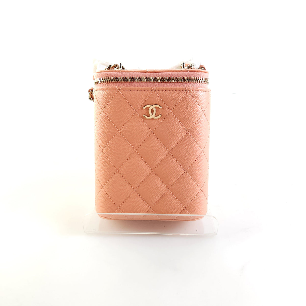 Mini Caviar Cosmetic Vanity Crossbody Bag AP2195