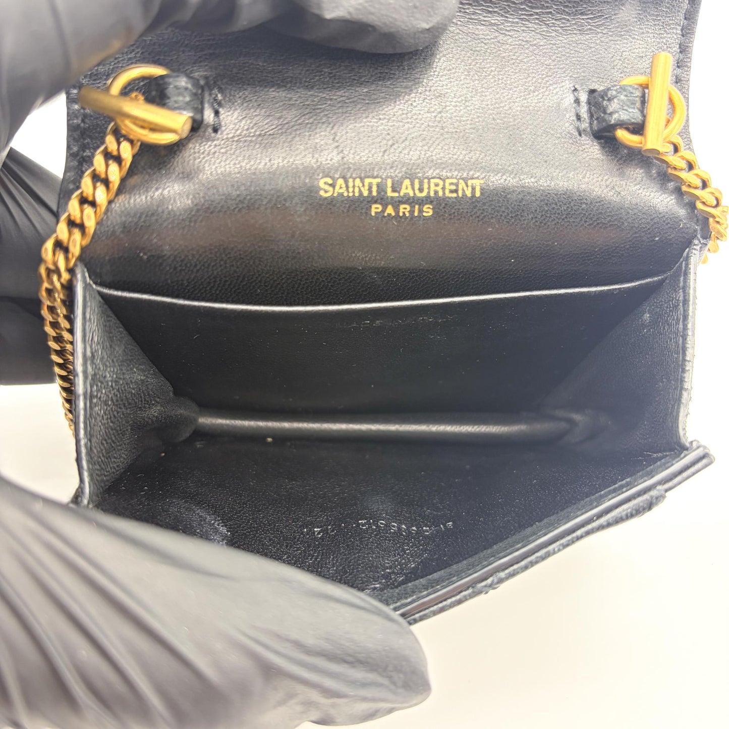 Saint Laurent Gaby Micro Bag Quilted Lambskin Black