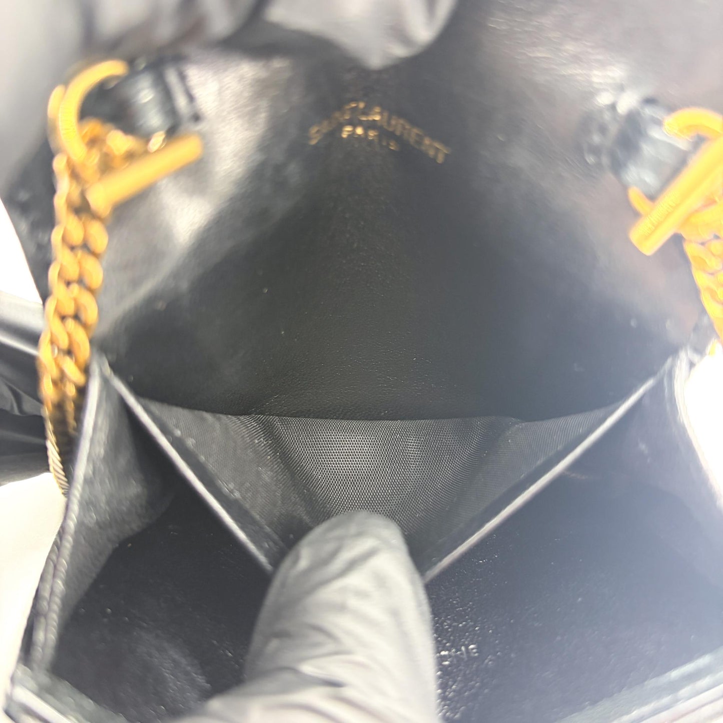 Saint Laurent Gaby Micro Bag Quilted Lambskin Black
