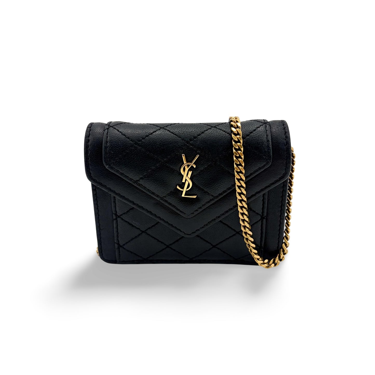 Saint Laurent Gaby Micro Bag Quilted Lambskin Black