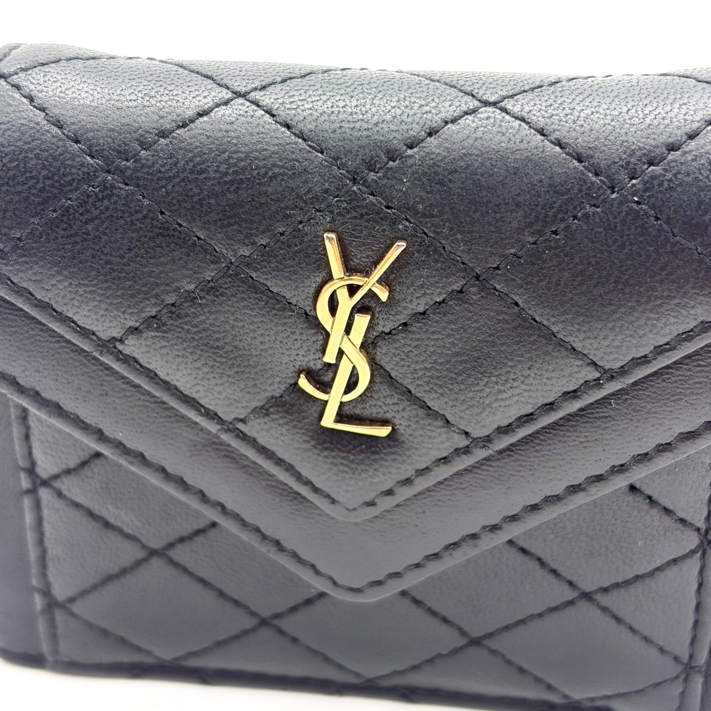 Saint Laurent Gaby Micro Bag Quilted Lambskin Black