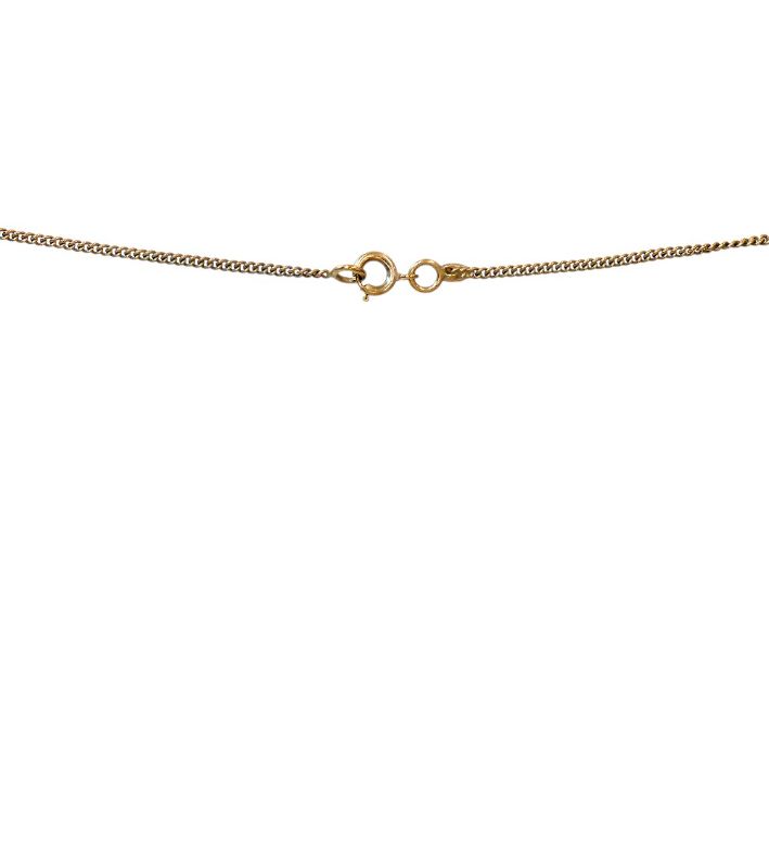 Chanel Pink Ribbon Pearl CC Gold Necklace