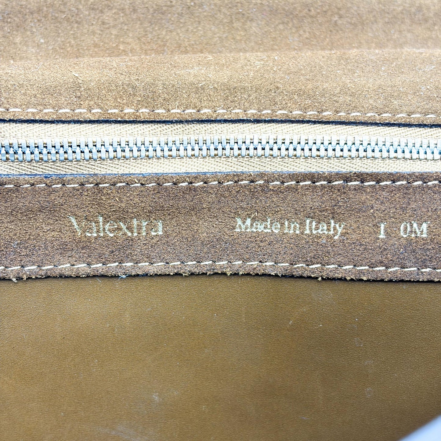 Valextra Suede Briefcase Brown