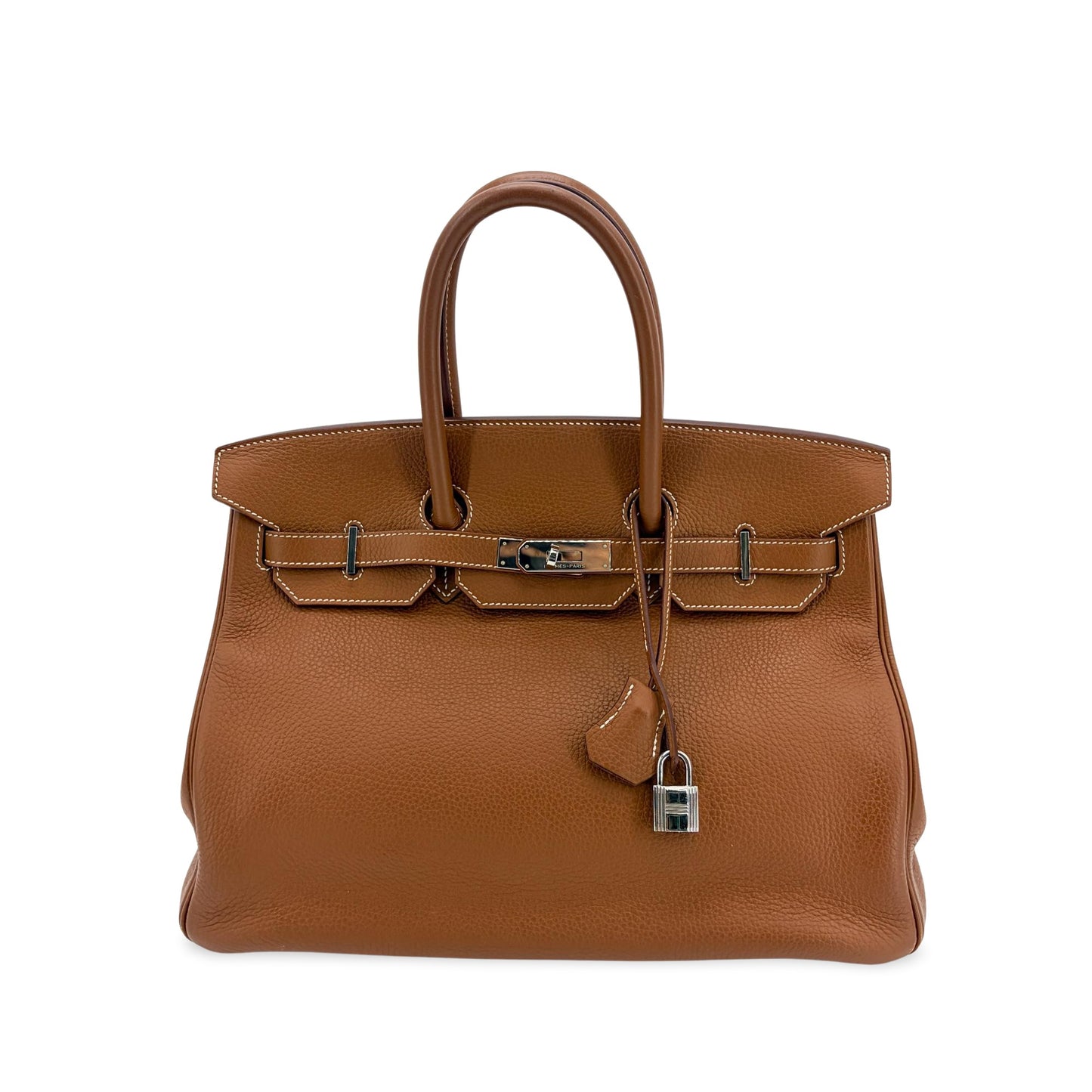 Hermès Birkin 35 Togo Brown Silver Hardware