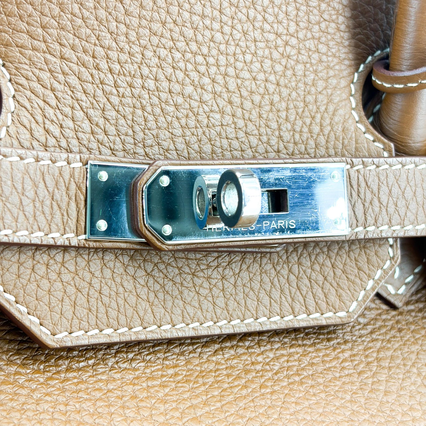 Hermès Birkin 35 Togo Brown Silver Hardware
