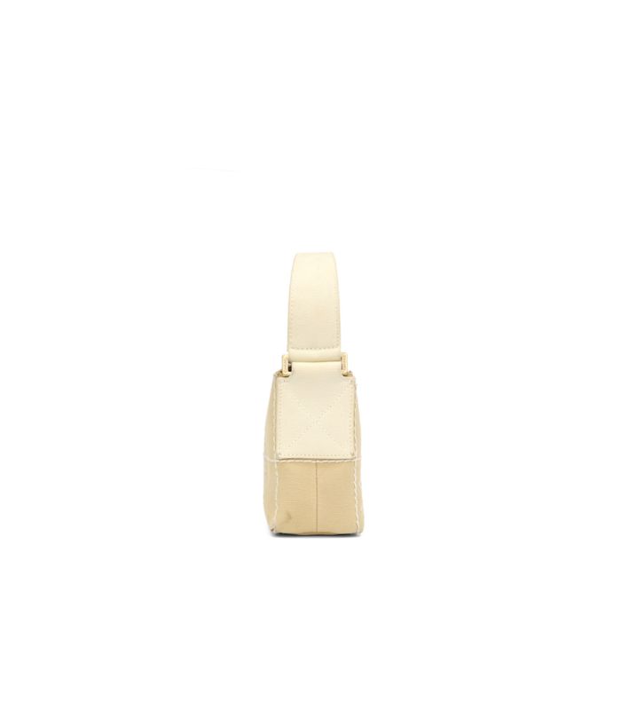 Chanel Beige Fabric Shoulder Bag
