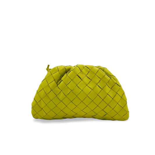 Bottega Veneta Intrecciato Mini Clutch Green
