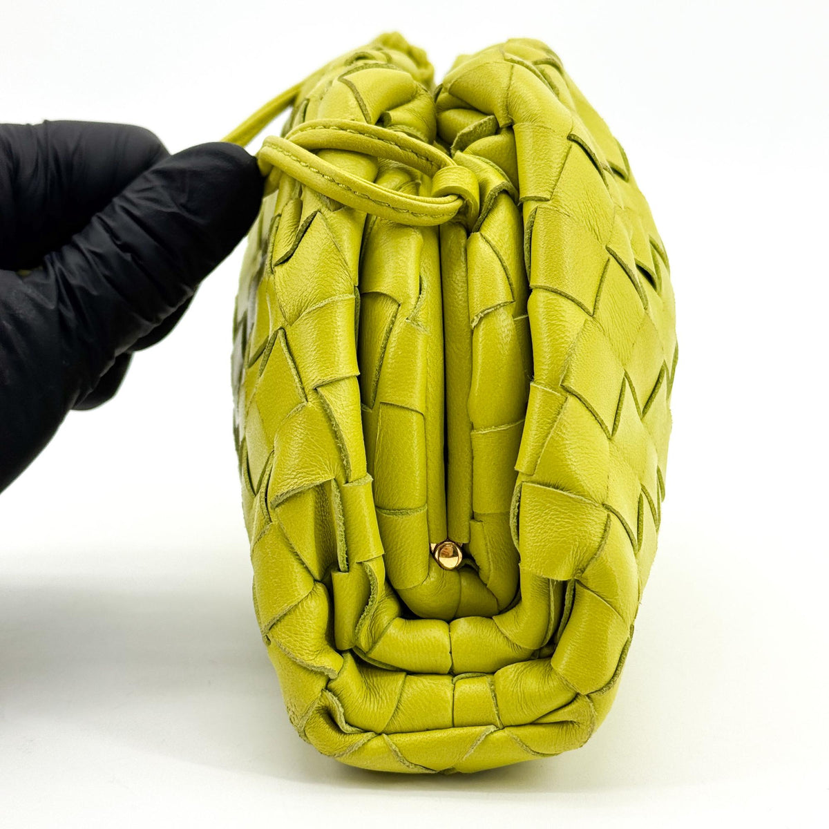 Bottega Veneta Intrecciato Mini Clutch Green
