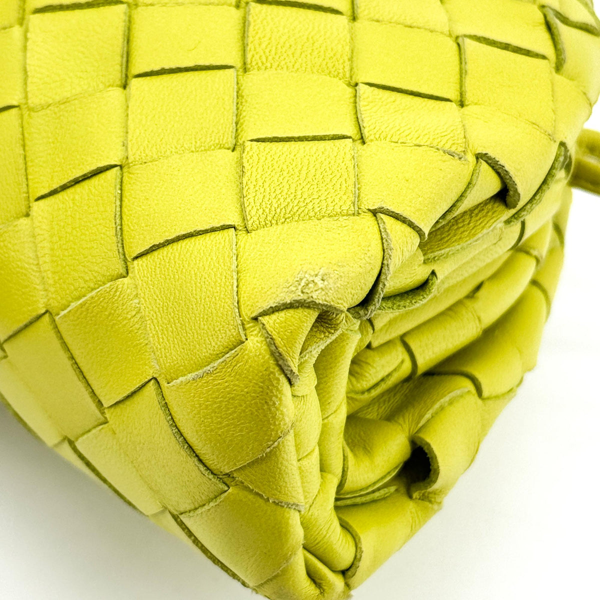 Bottega Veneta Intrecciato Mini Clutch Green