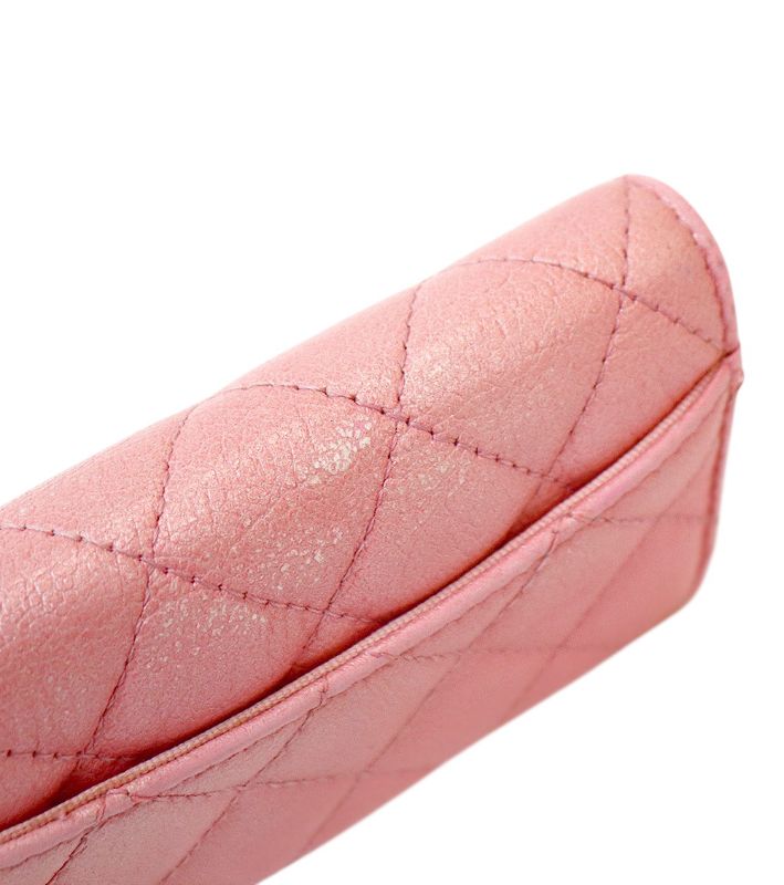 Chanel Pink Classic Card Wallet