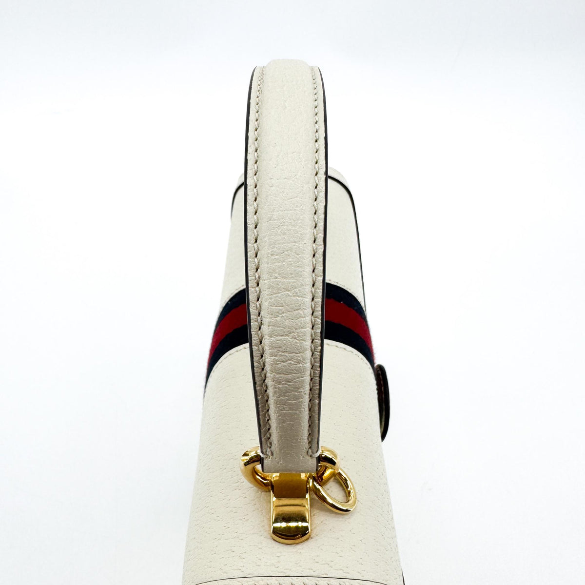 Gucci Ophidia Small Top Handle Bag White