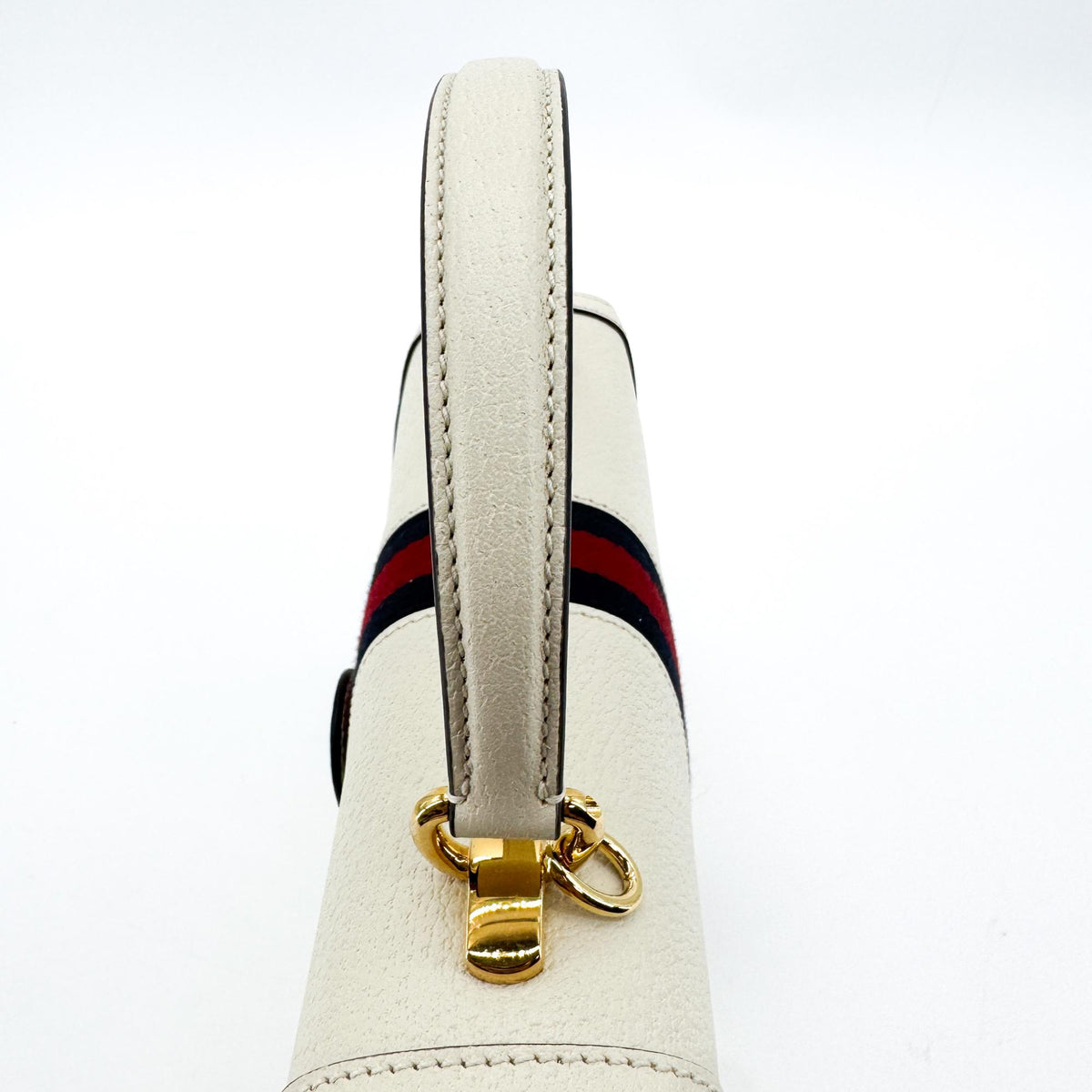 Gucci Ophidia Small Top Handle Bag White