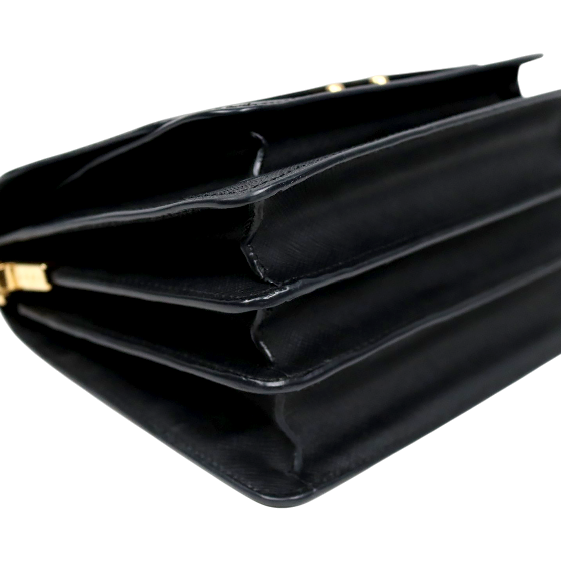 Marni Black Saffiano Trunk Bag