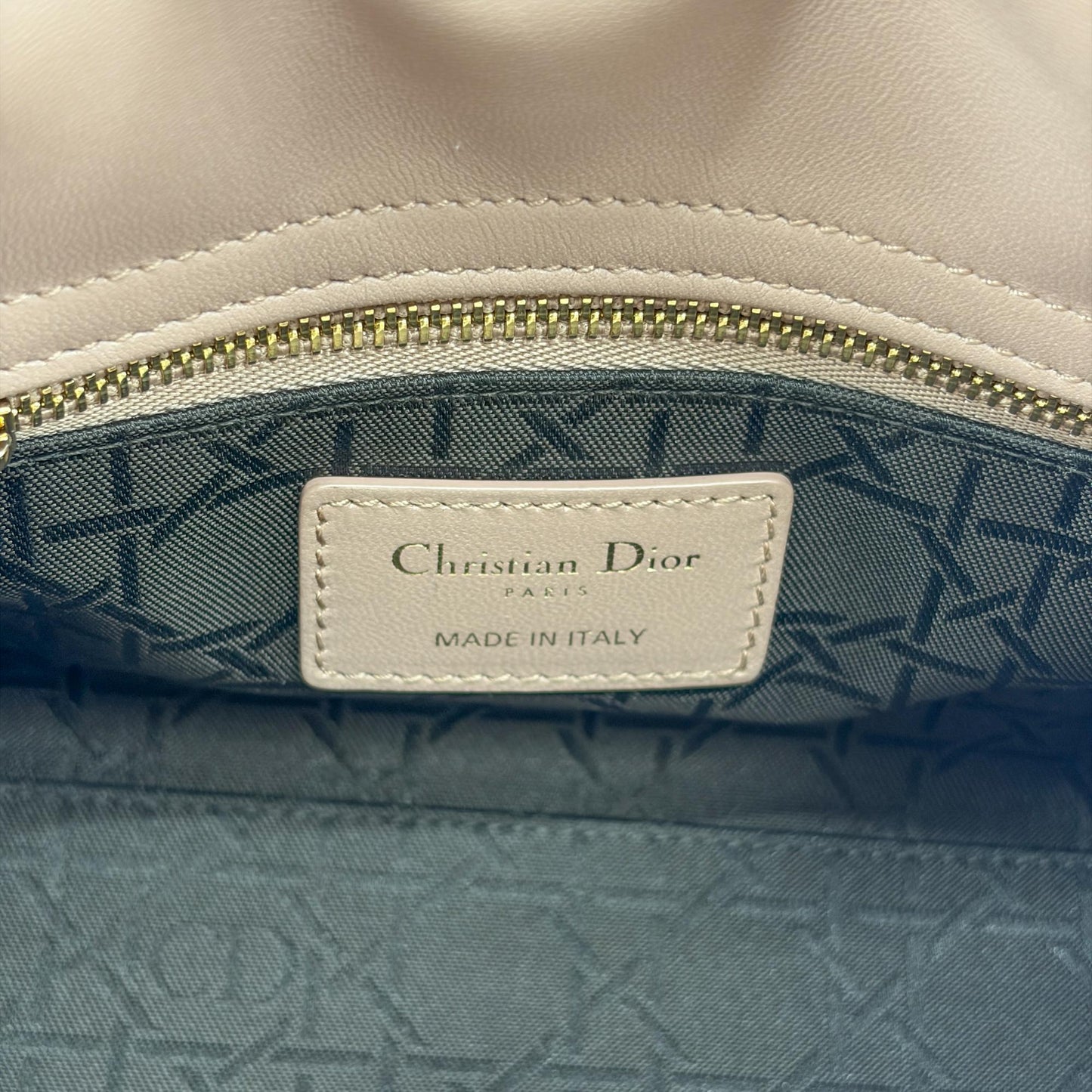 Dior Mini Lady Dior Bag Powder Pink Lambskin Gold Hardware