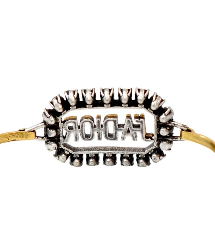 Dior Cubic Z Dior Gold Bangle Bracelet