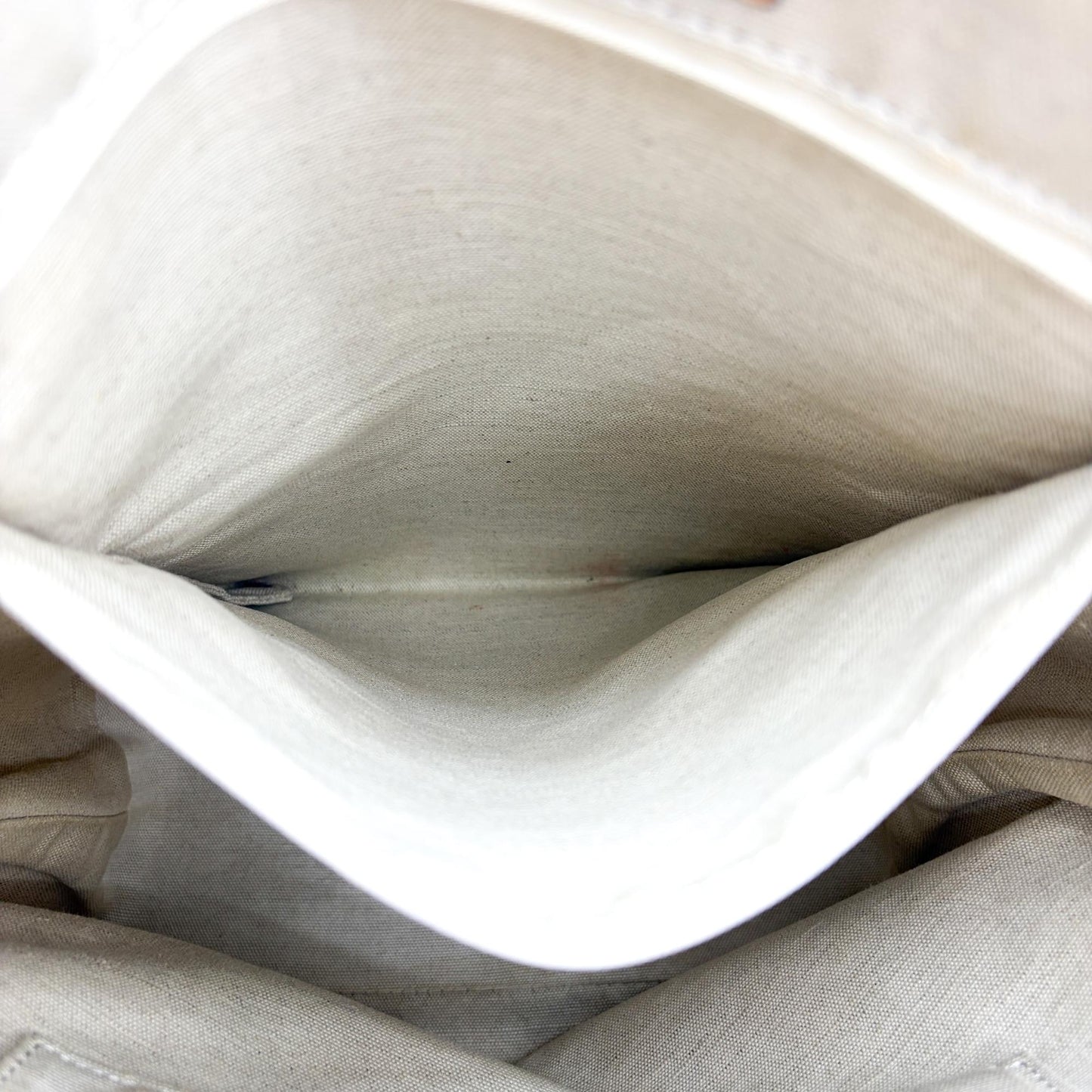 Celine C Macadam Sulky Canvas Tote Bag White Gray