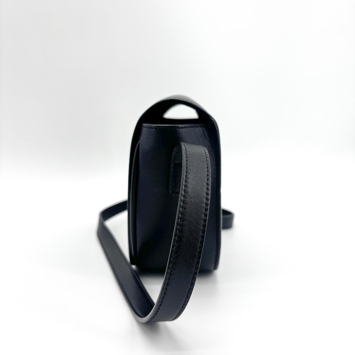 Celine Cuir Triomphe Folco Bag Black