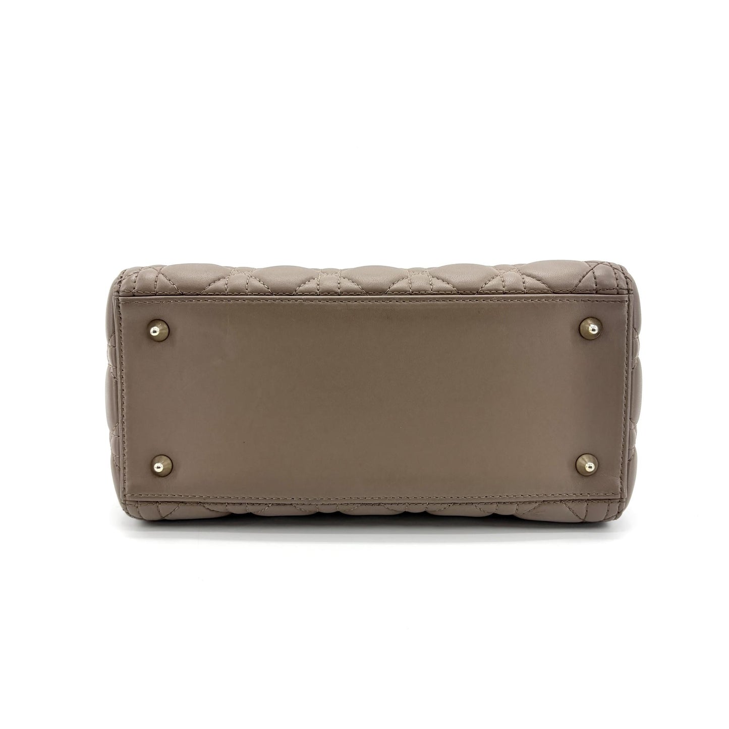 Dior Lady Dior Medium Bag in gold and taupe