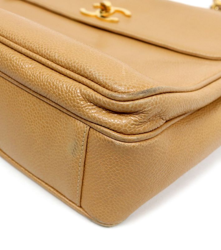 Chanel Beige CC Pocket Chain Shoulder Bag