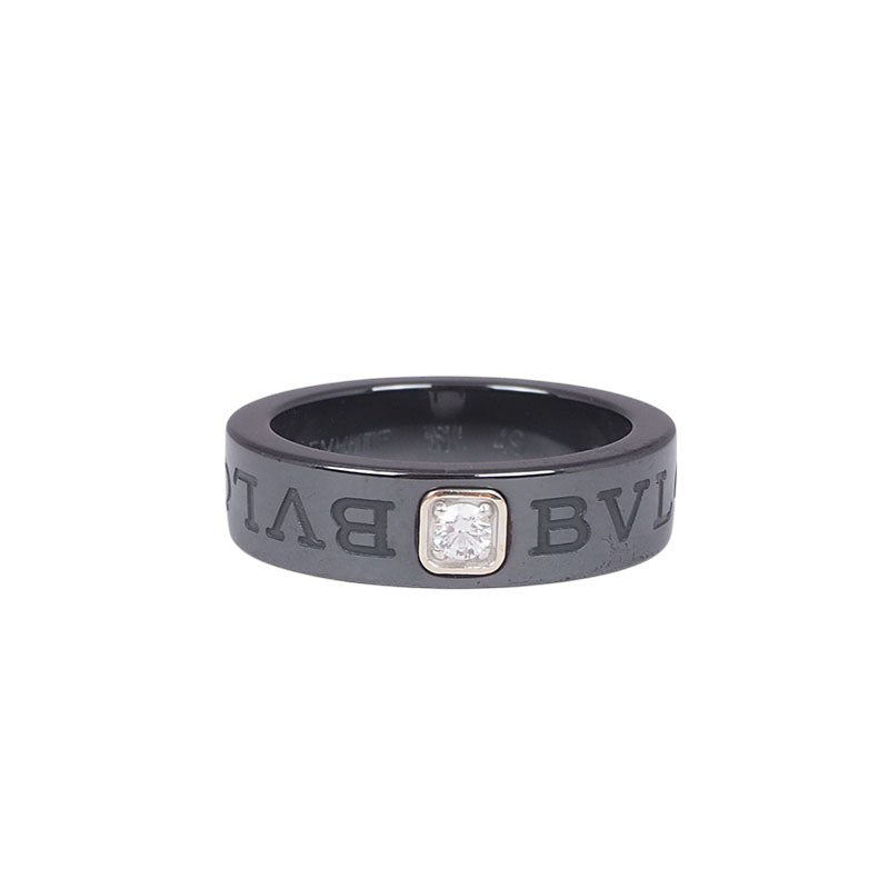 Bulgari 857211 Ceramic Diamond BB Ring