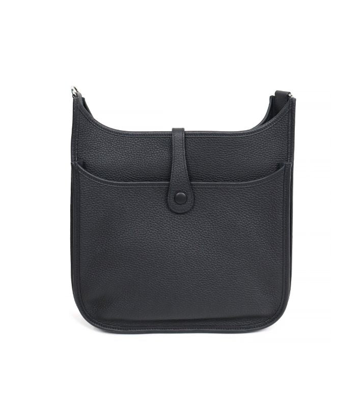 Hermès size 29 Evelyn K engraved black shoulder bag