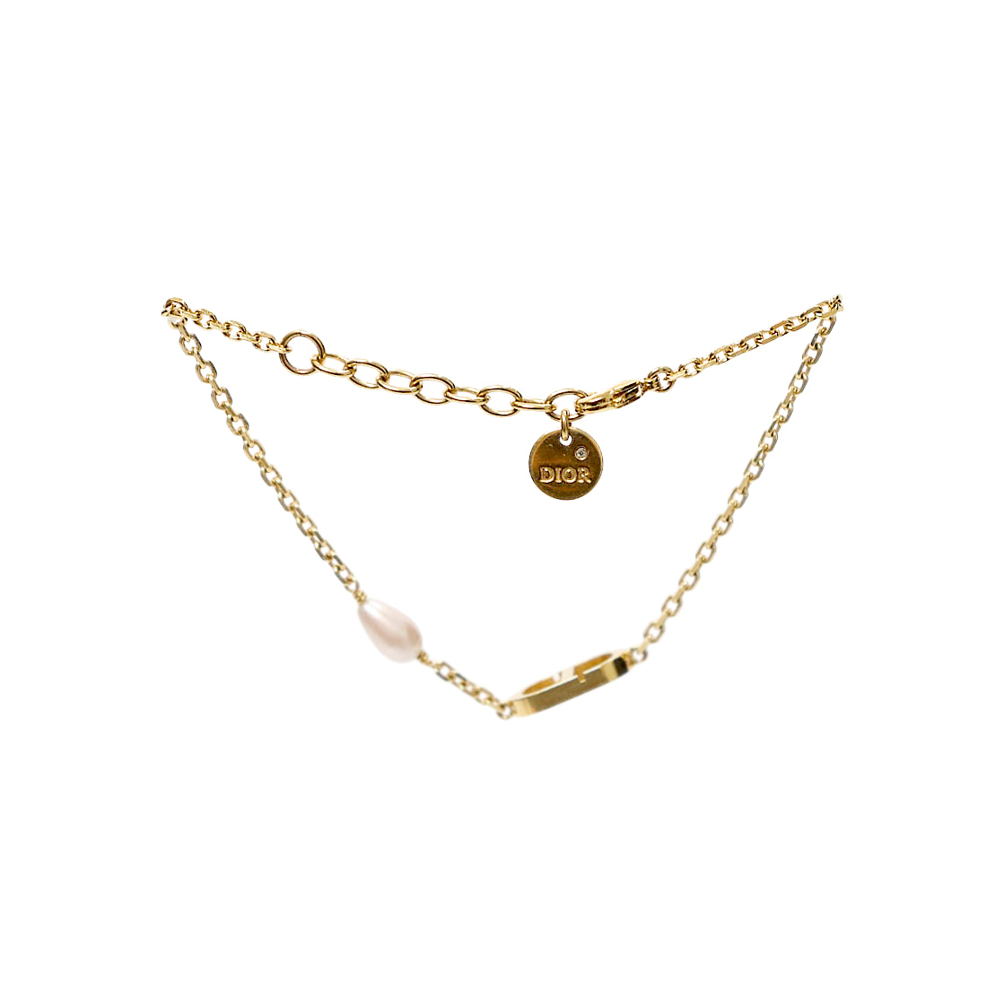 Dior Pearl Petite CD Gold Bracelet