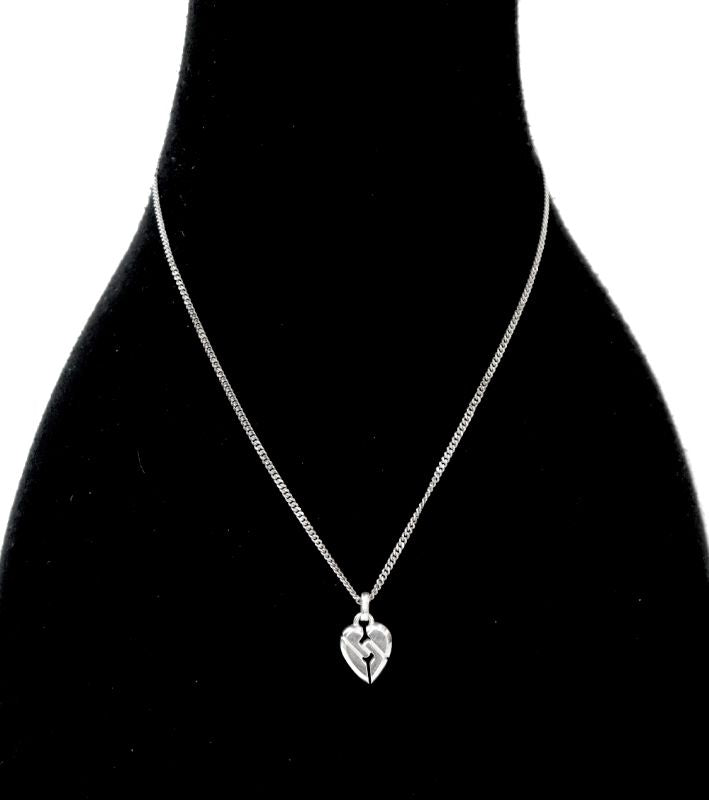 Gucci Heart Pendant Silver Necklace
