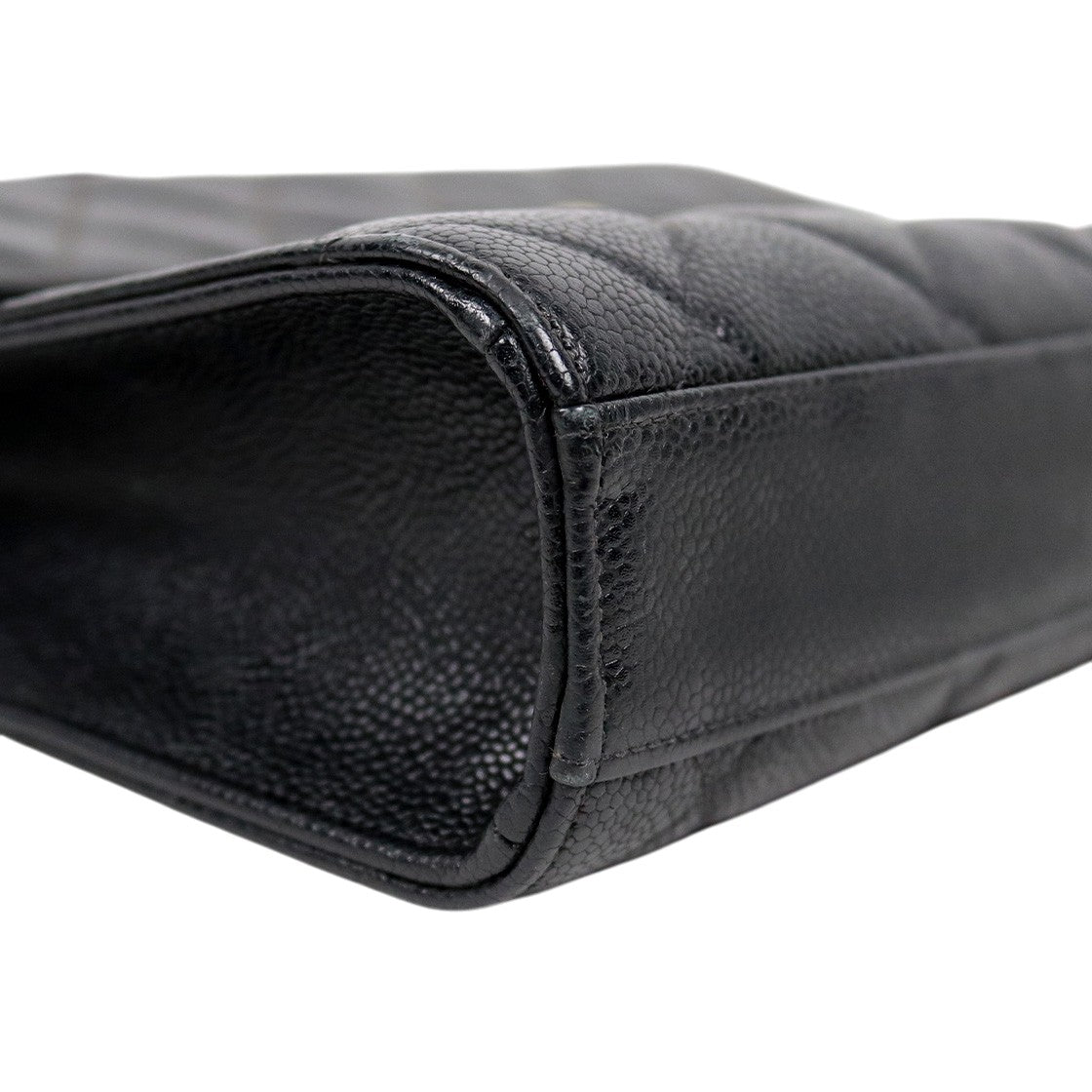 Chanel Black Caviar Quilted Big CC Briefcase