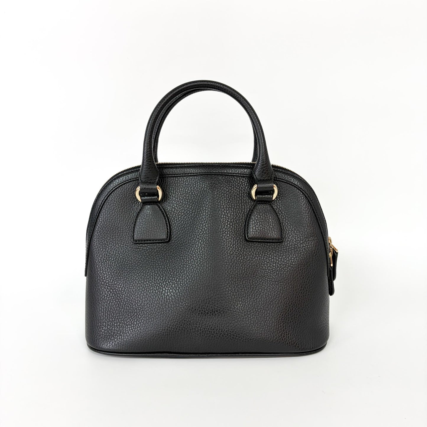Gucci Interlocking G Logo Dome Handbag Small Black
