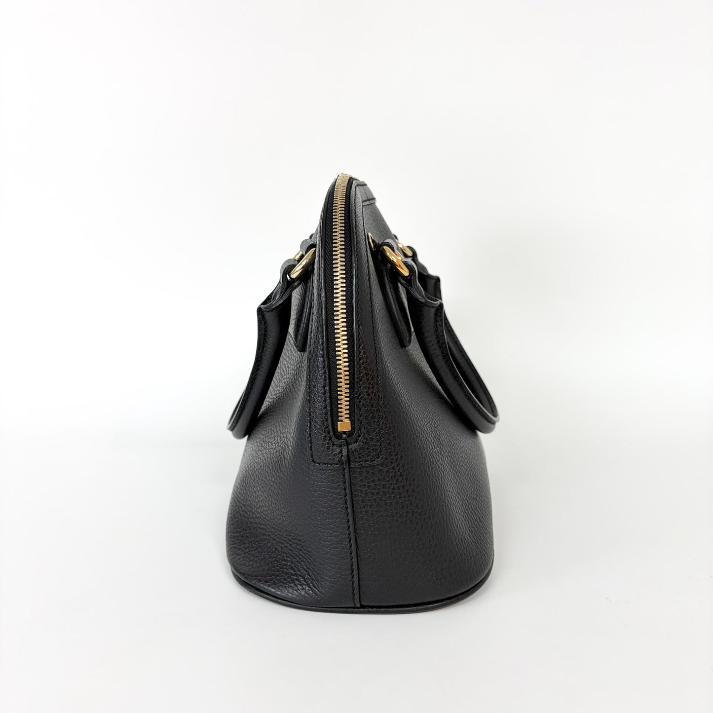 Gucci Interlocking G Logo Dome Handbag Small Black