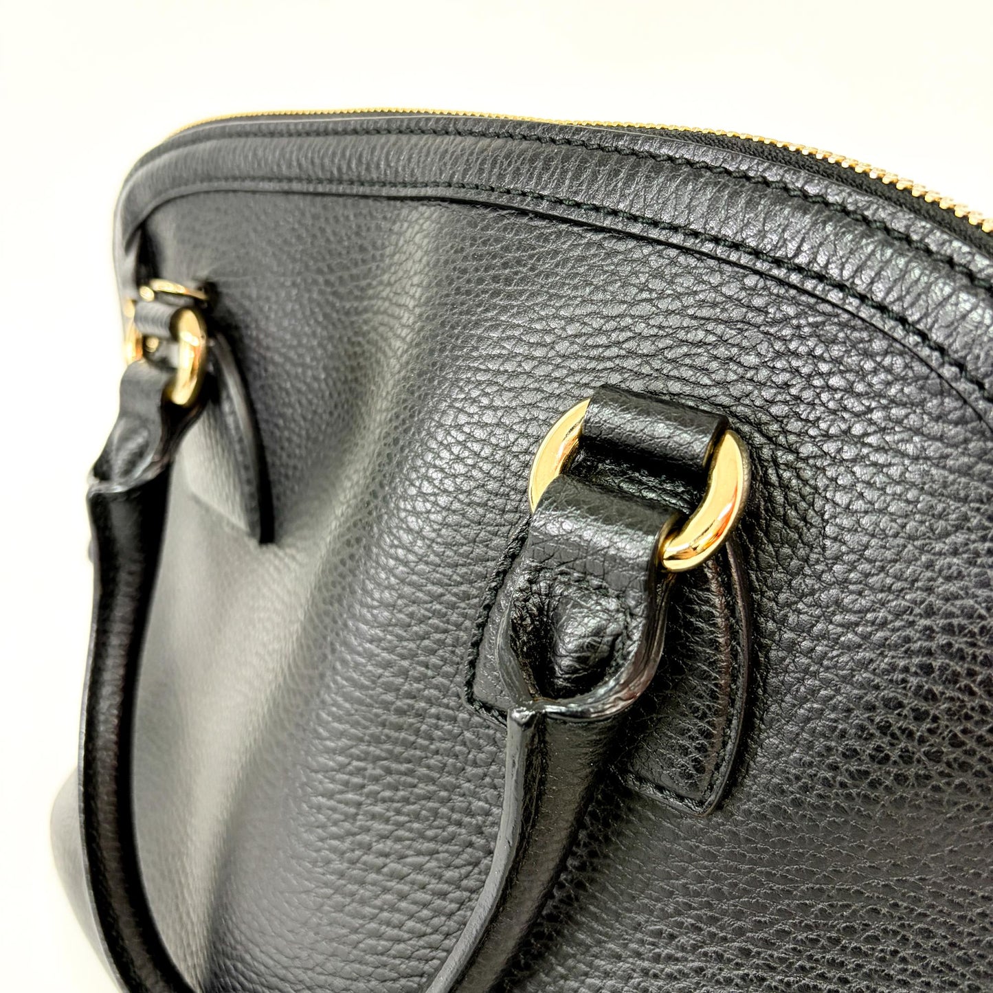 Gucci Interlocking G Logo Dome Handbag Small Black