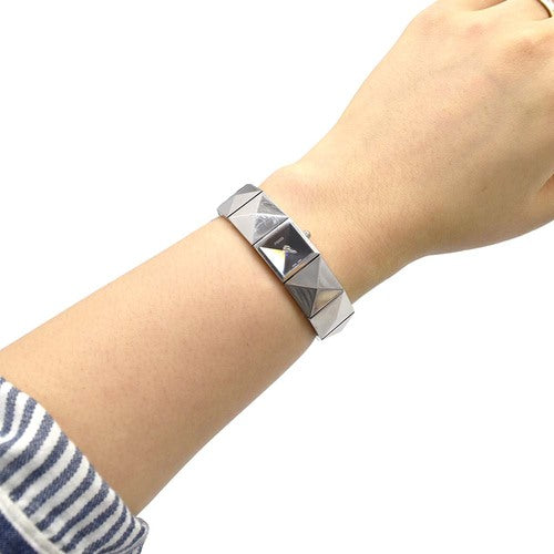 Fendi Metal Pyramid Silver Watch 4250L
