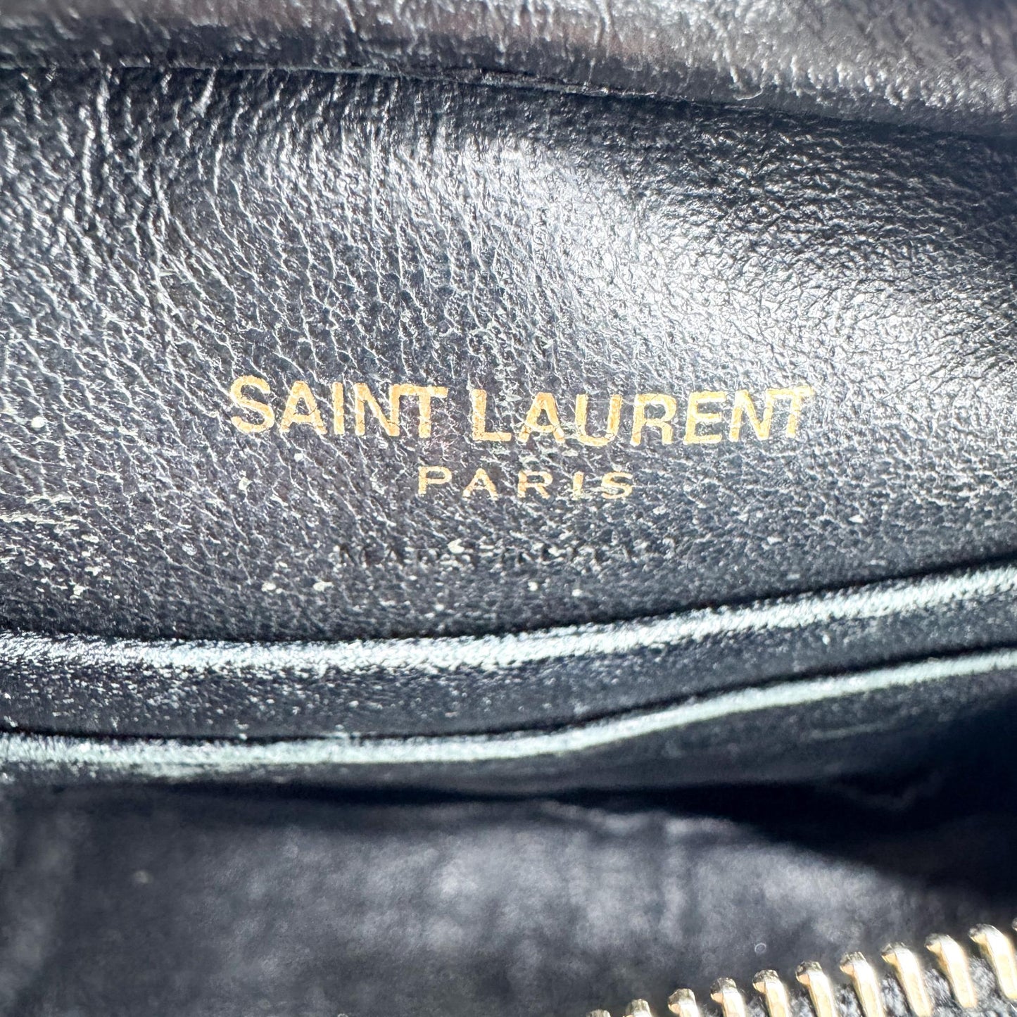 Saint Laurent Monogram Blogger Mini Crossbody Bag Black Gold Hardware