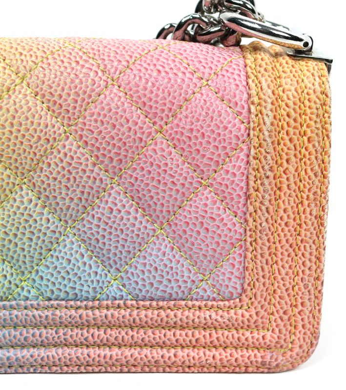 Chanel Rainbow Mini Caviar Boy Bag
